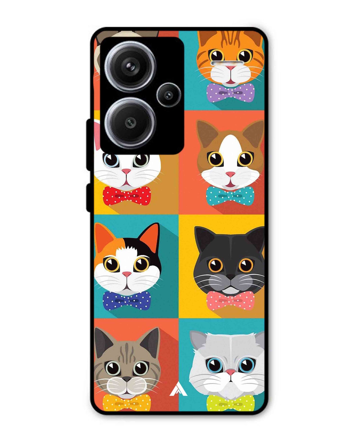 Kitties Metal Back Cover Phone Case for Xiaomi Redmi Note 13 Pro Plus