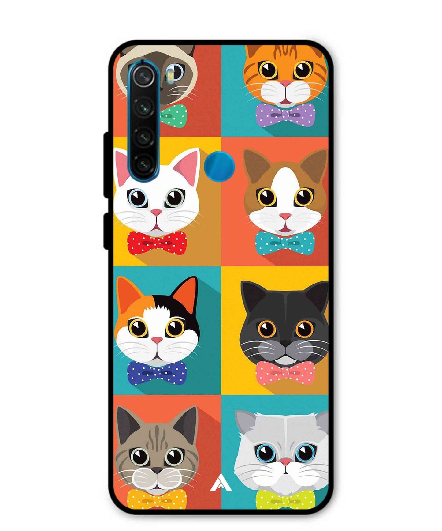 Kitties Metal Back Cover Phone Case for Xiaomi Redmi Note 8