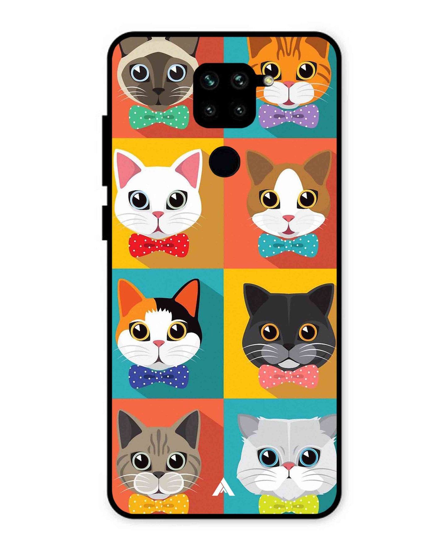 Kitties Metal Back Cover Phone Case for Xiaomi Redmi Note 9