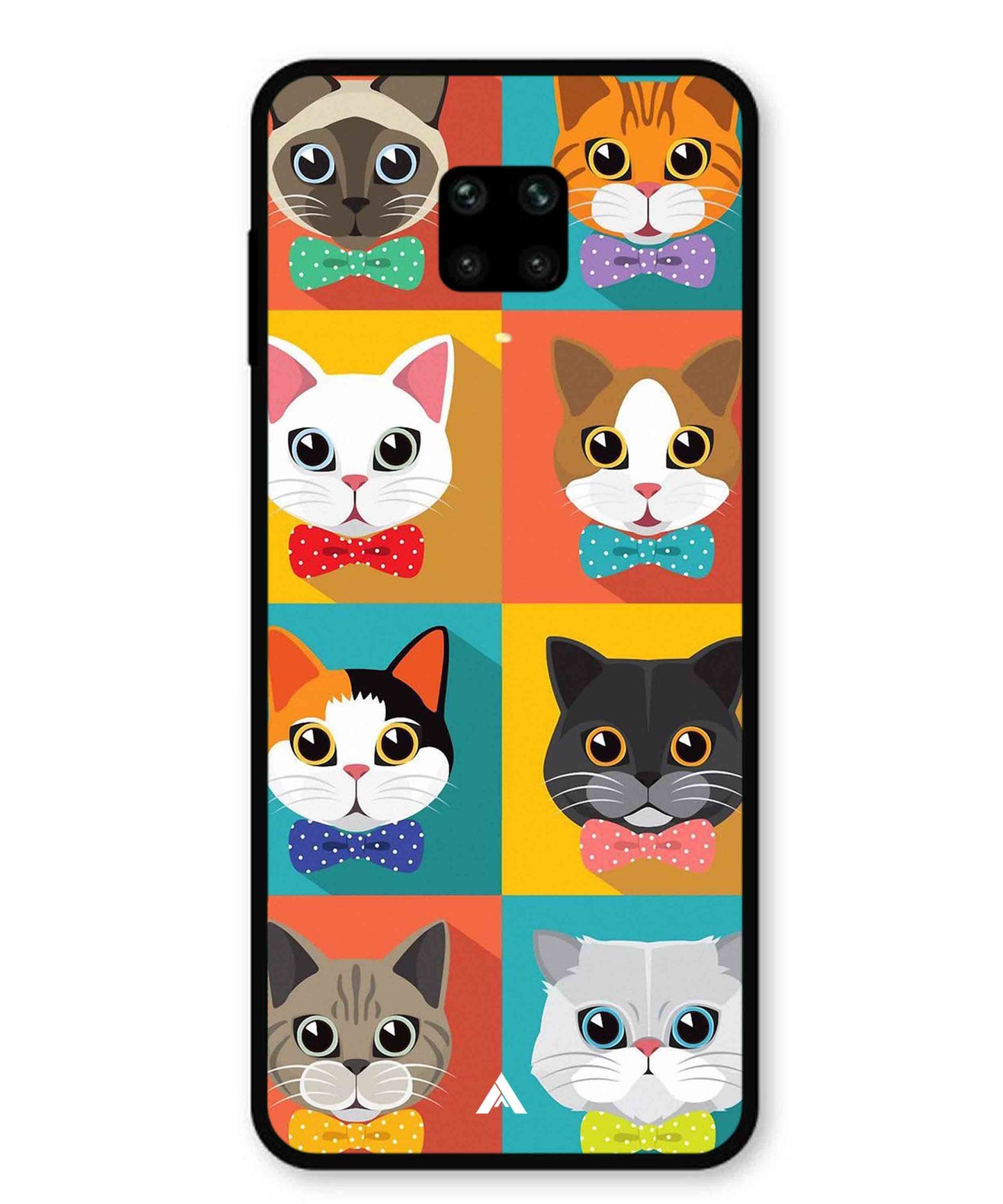 Kitties Metal Back Cover Phone Case for Xiaomi Redmi Note 9 Pro Max