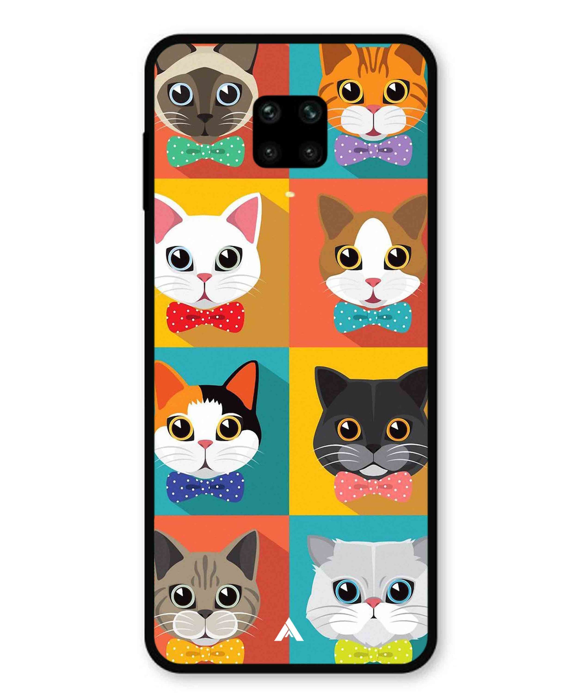 Kitties Metal Back Cover Phone Case for Xiaomi Redmi Note 9 Pro Max