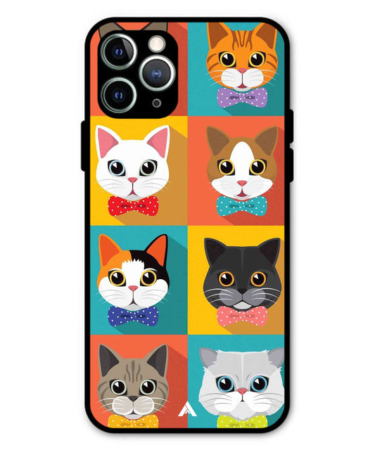 Kitties Metal Back Cover Phone Case for iPhone 11 Pro Max