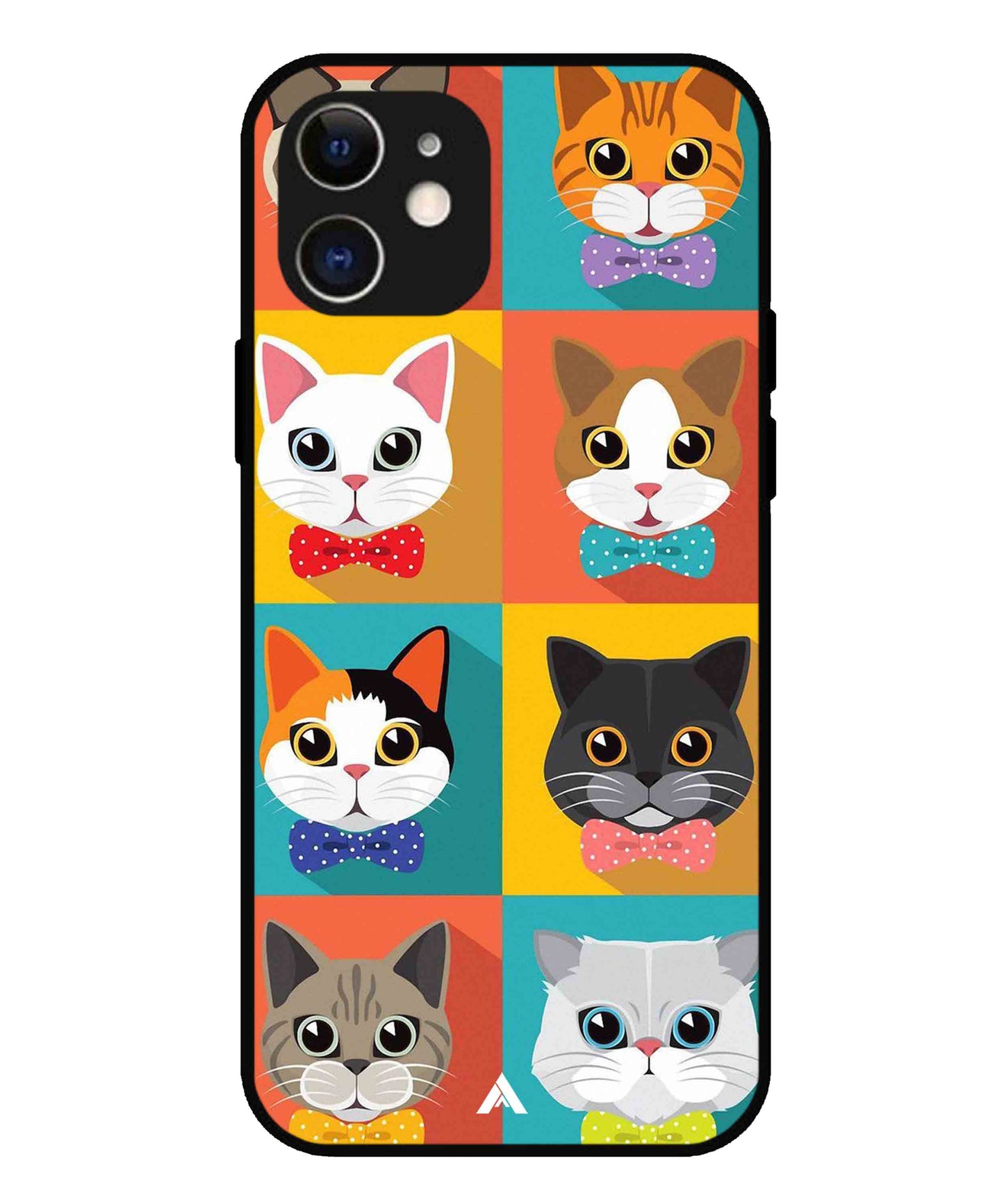 Kitties Metal Back Cover Phone Case for iPhone 12