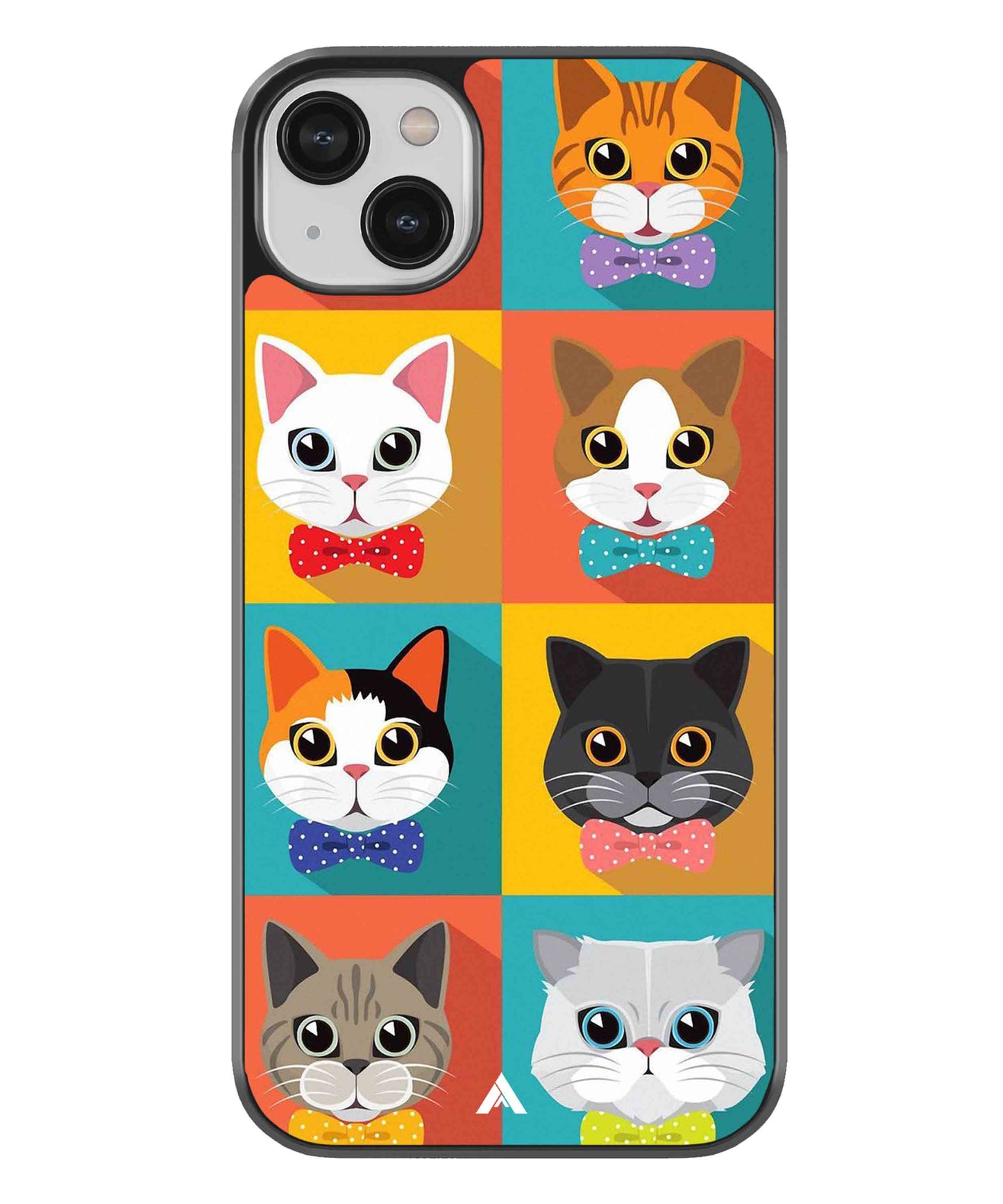 Kitties Metal Back Cover Phone Case for iPhone 13