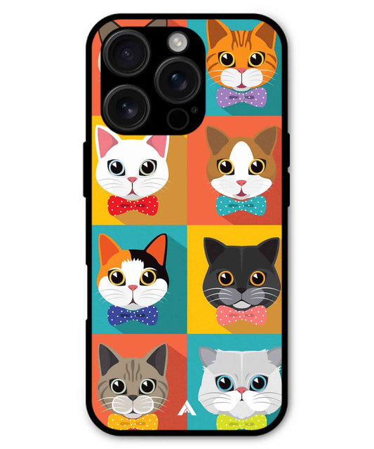 Kitties Metal Back Cover Phone Case for iPhone 16 ProMax