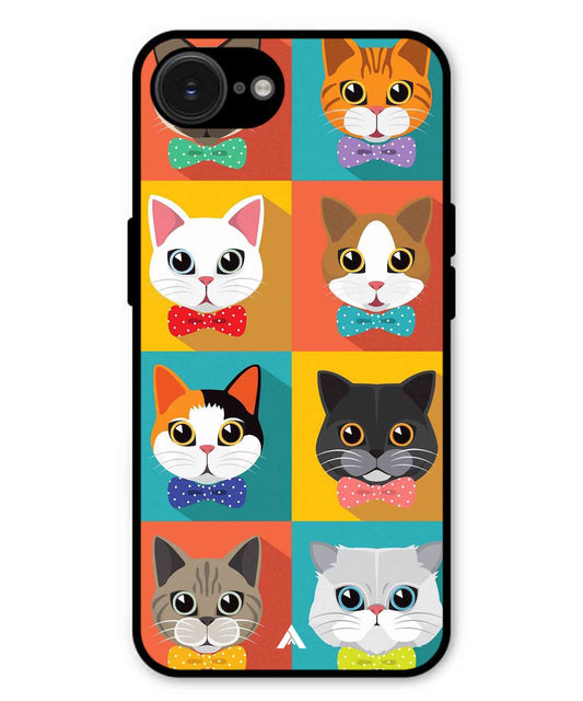 Kitties Metal Back Cover Phone Case for iPhone 16e