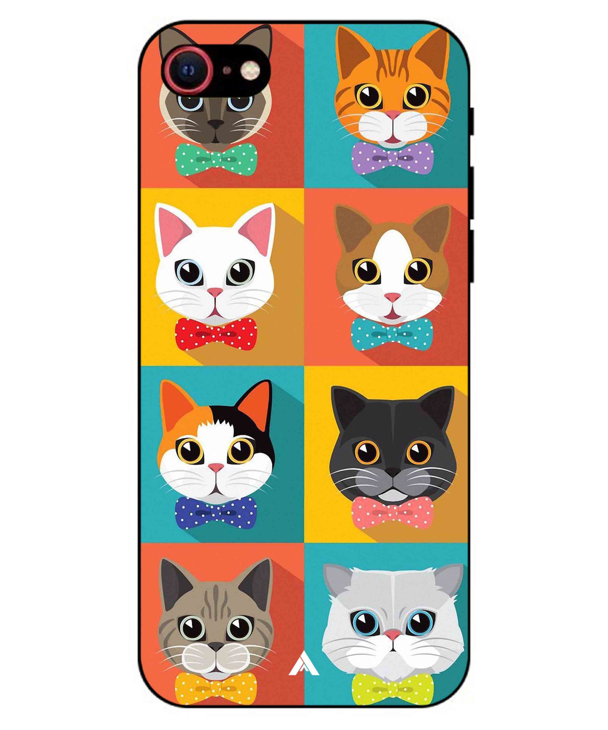 Kitties Metal Back Cover Phone Case for iPhone 8