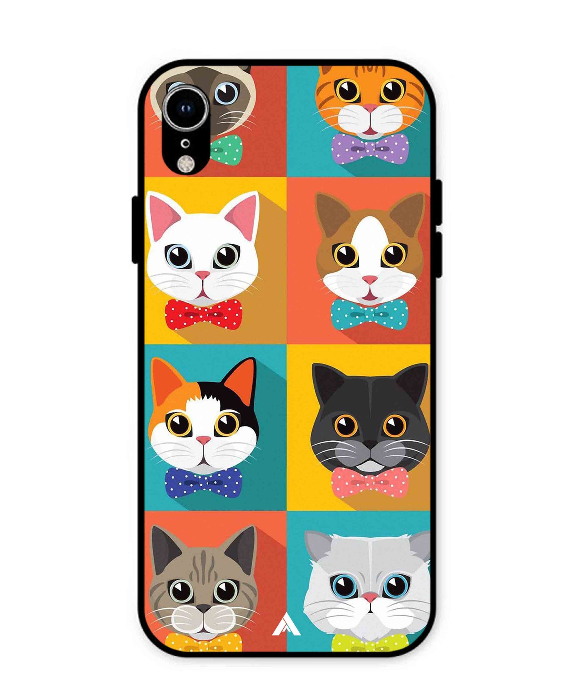 Kitties Metal Back Cover Phone Case for iPhone Xr