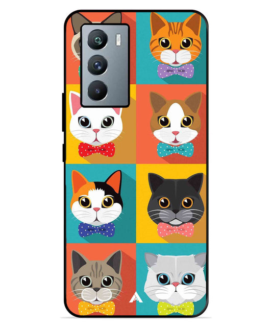 Kitties Metal Back Cover Phone Case for iQOO Neo 5s