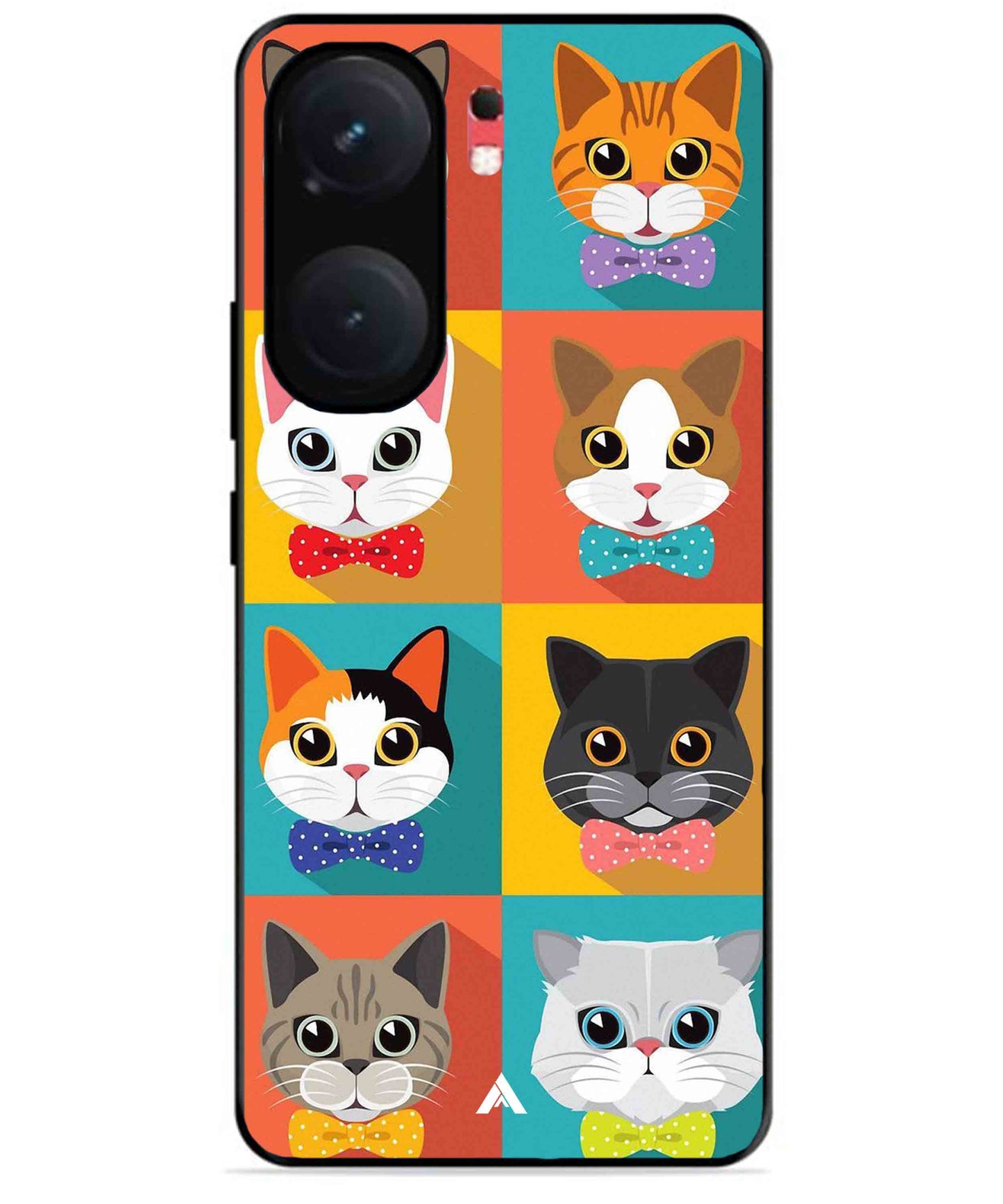 Kitties Metal Back Cover Phone Case for iQOO Neo 9 Pro