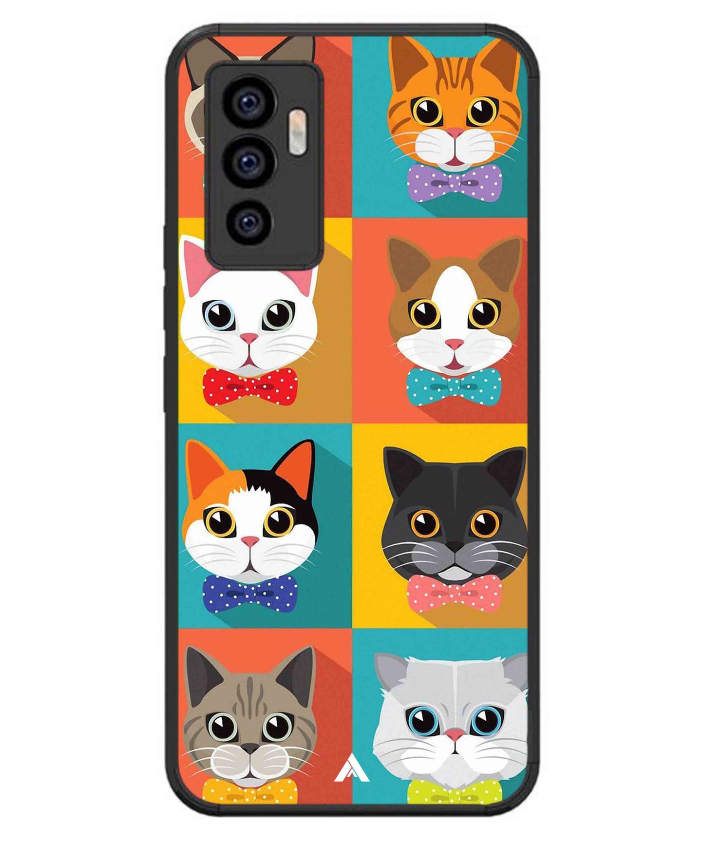 Kitties Metal Back Cover Phone Case for iQOO Z6