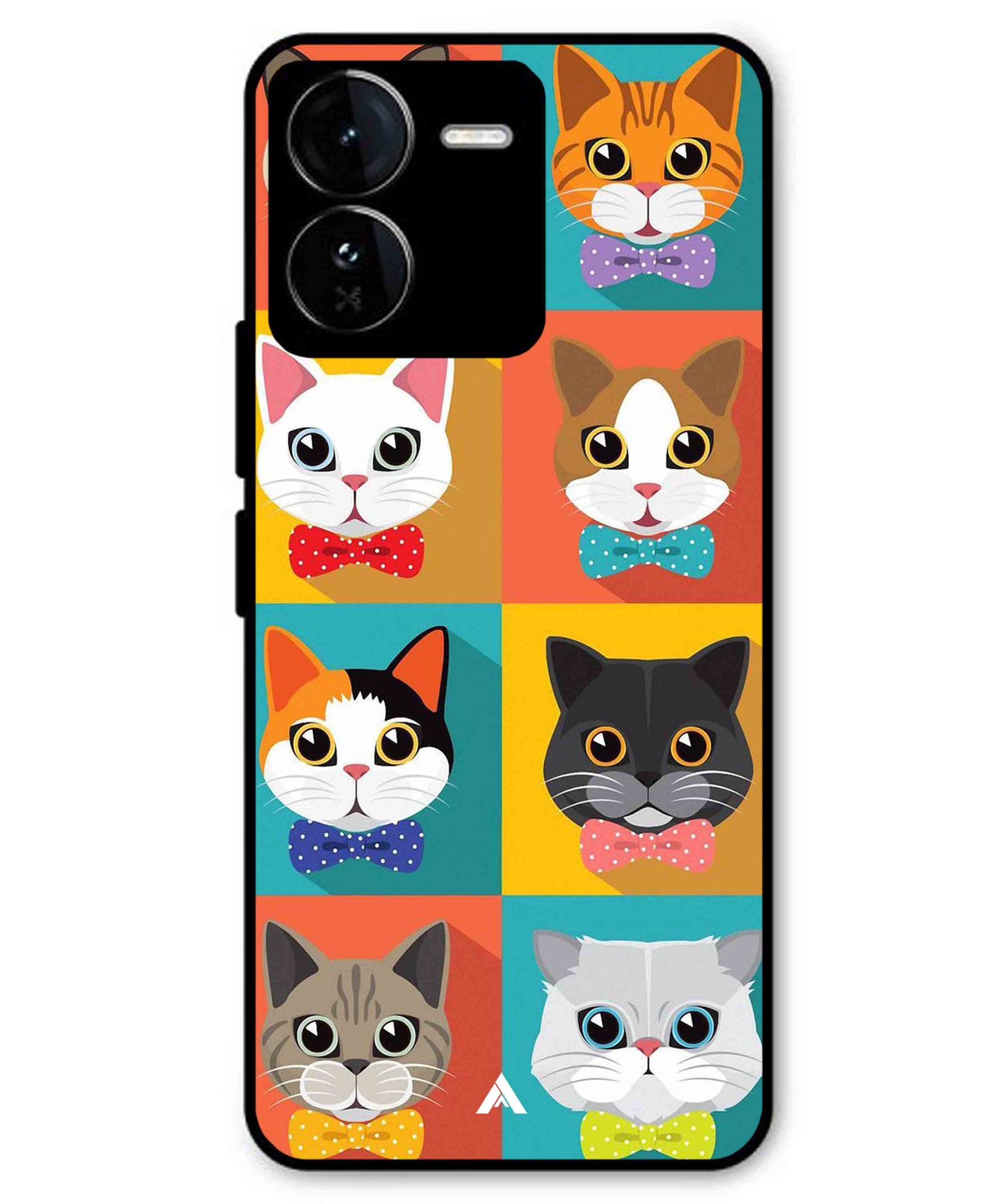 Kitties Metal Back Cover Phone Case for iQOO Z9
