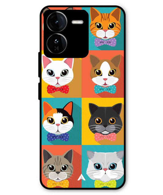 Kitties Metal Back Cover Phone Case for iQOO Z9