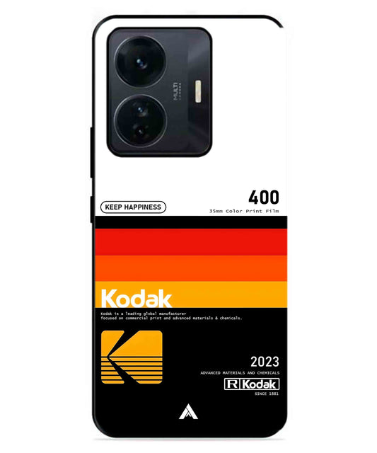 Kodak 400 Aesthetic Metal Back Cover Phone Case for IQOO Z6 Pro