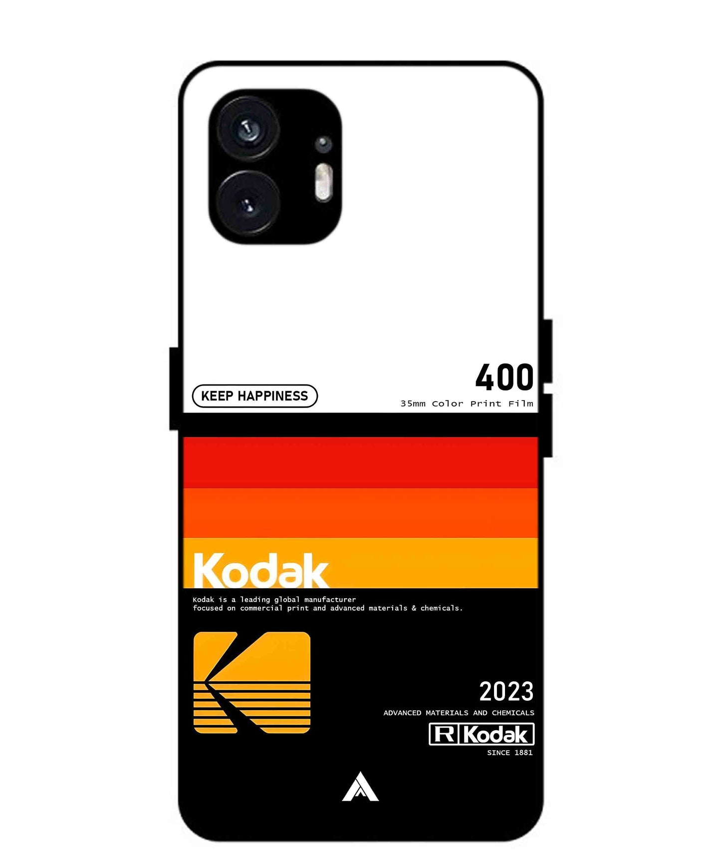 Kodak 400 Aesthetic Metal Back Cover Phone Case for Nothing Phone 2