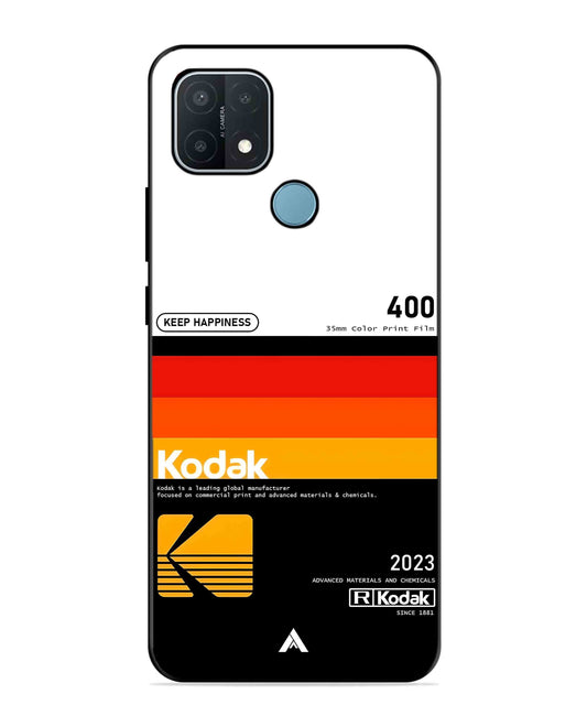 Kodak 400 Aesthetic Metal Back Cover Phone Case for OPPO A15