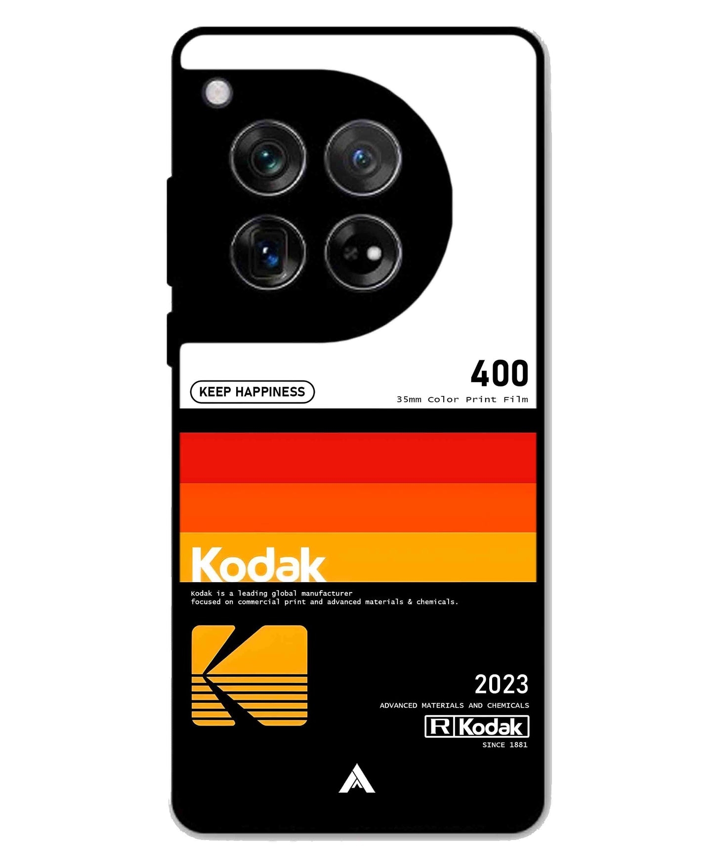 Kodak 400 Aesthetic Metal Back Cover Phone Case for Oneplus 11R