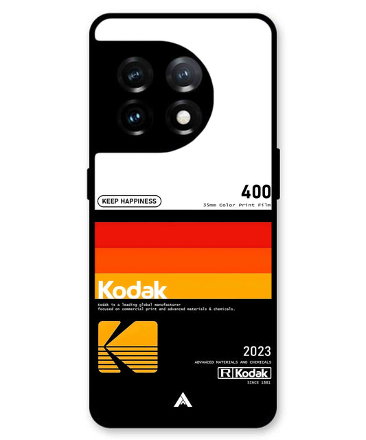 Kodak 400 Aesthetic Metal Back Cover Phone Case for Oneplus 11