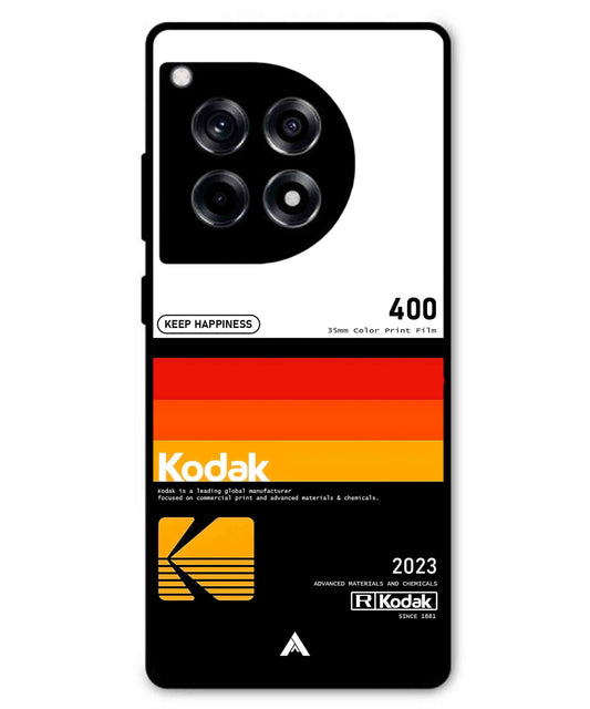 Kodak 400 Aesthetic Metal Back Cover Phone Case for Oneplus 12R