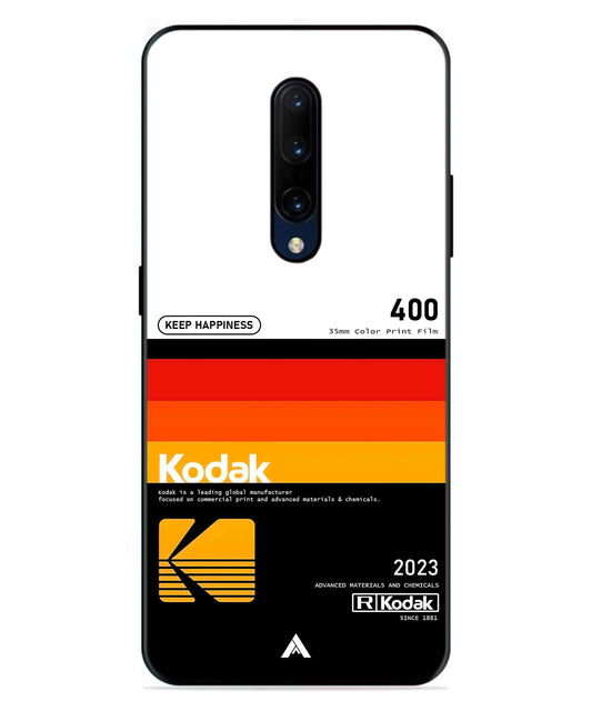 Kodak 400 Aesthetic Metal Back Cover Phone Case for Oneplus 7 Pro