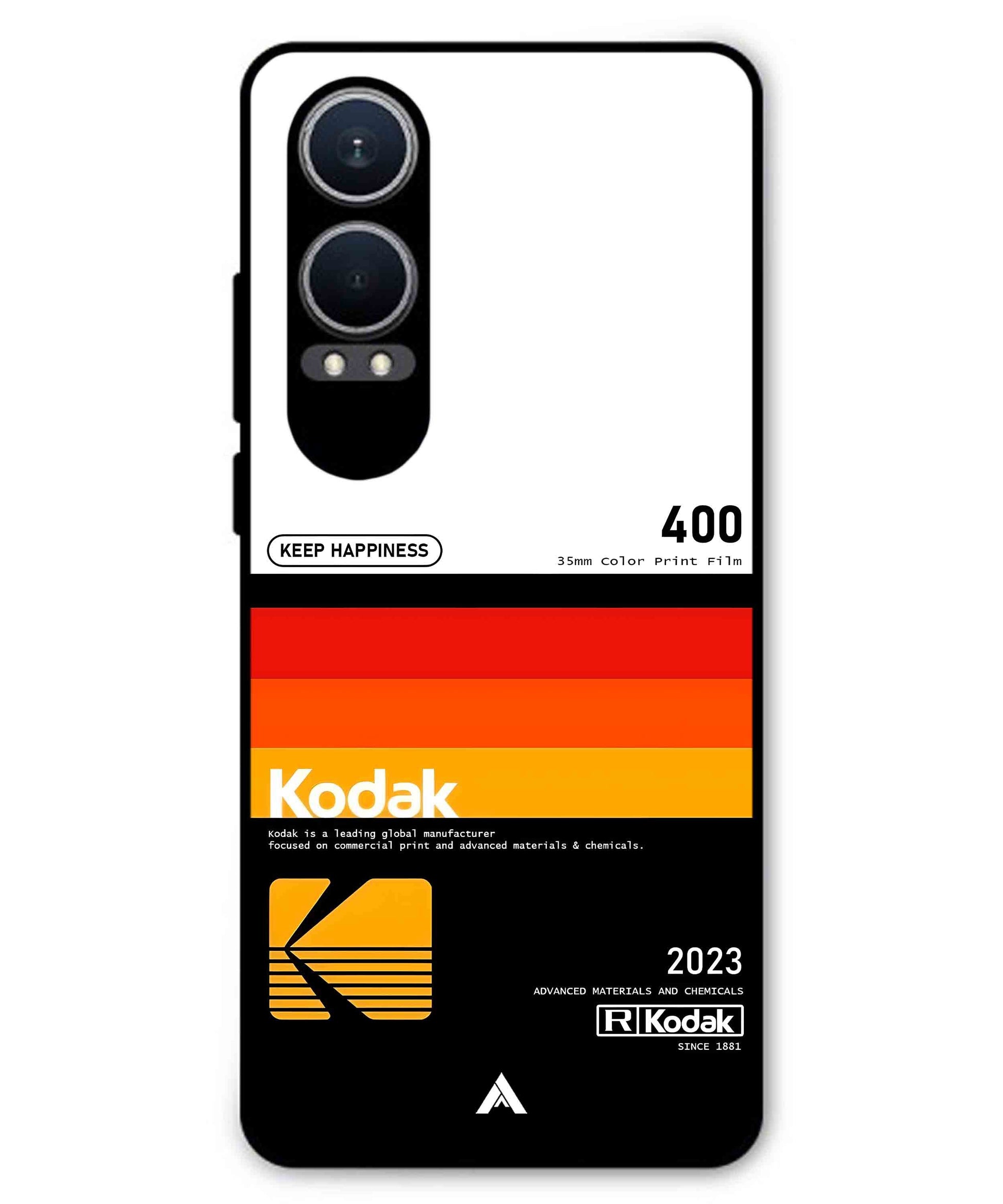 Kodak 400 Aesthetic Metal Back Cover Phone Case for Oneplus Nord CE 4 Lite