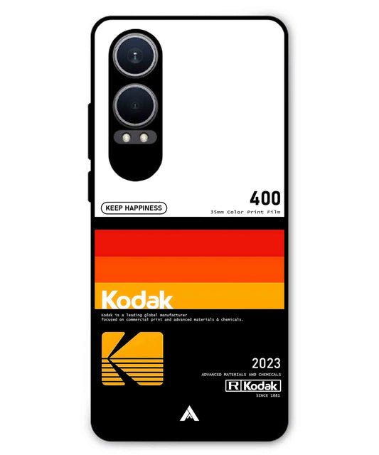 Kodak 400 Aesthetic Metal Back Cover Phone Case for Oneplus Nord CE 4 Lite