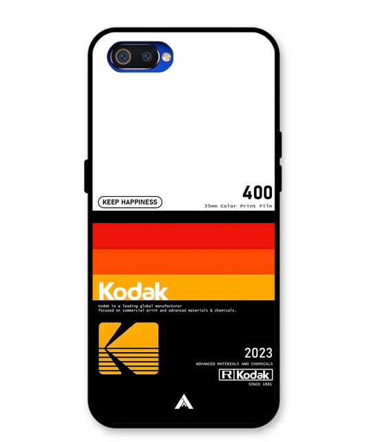 Kodak 400 Aesthetic Metal Back Cover Phone Case for Oppo A1K
