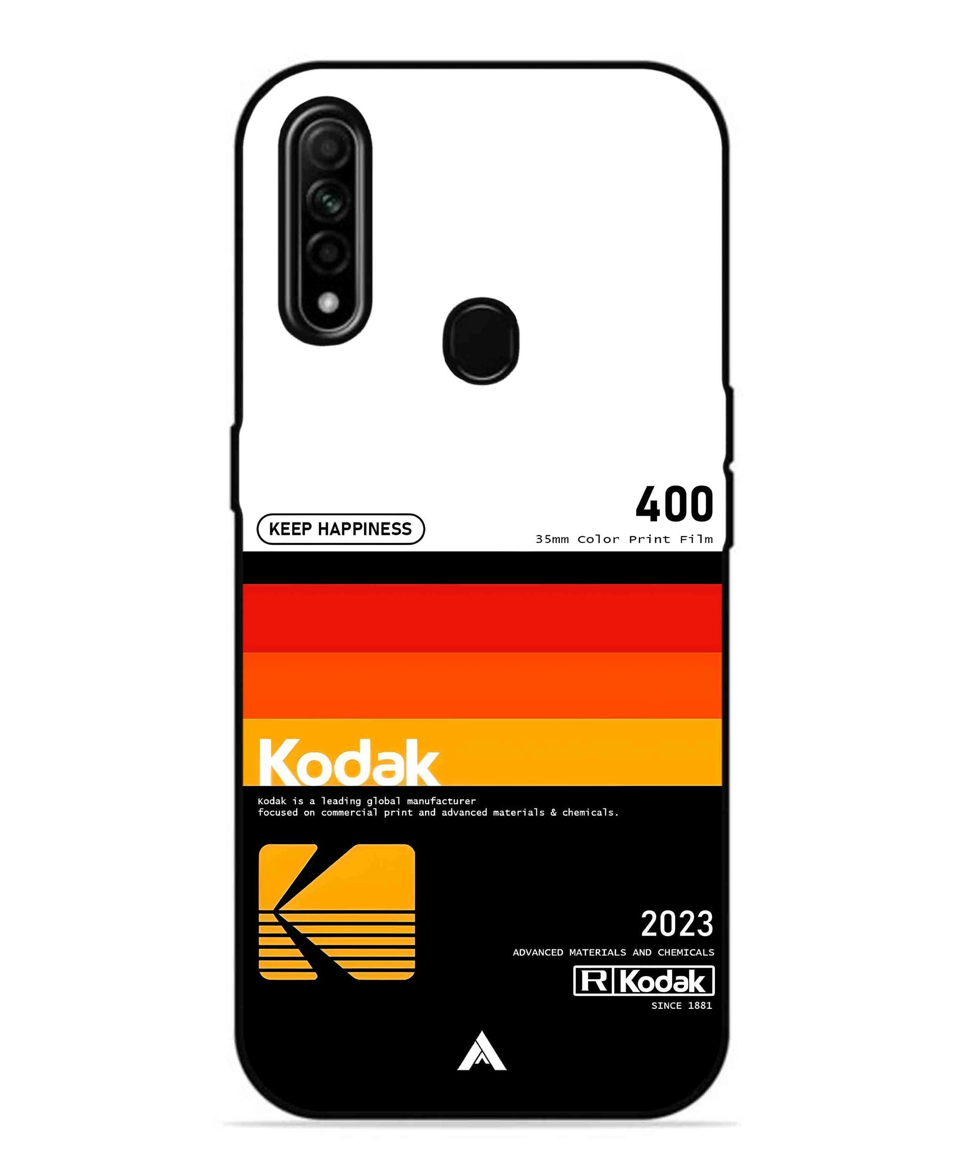 Kodak 400 Aesthetic Metal Back Cover Phone Case for Oppo A31