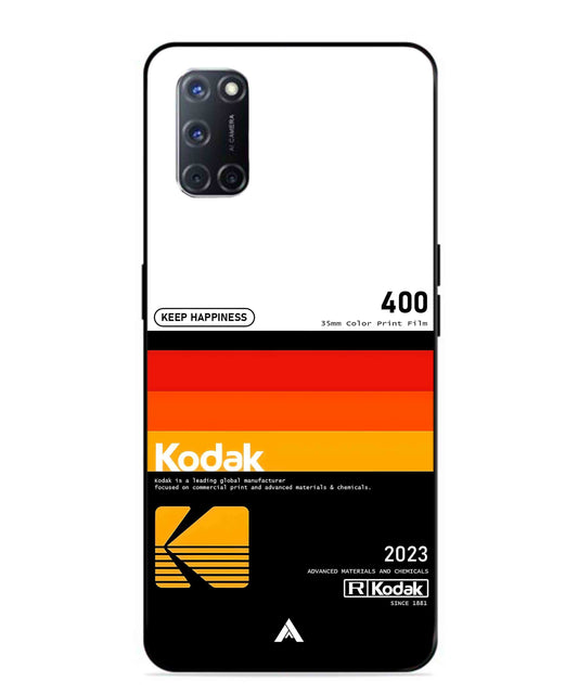 Kodak 400 Aesthetic Metal Back Cover Phone Case for Oppo A52