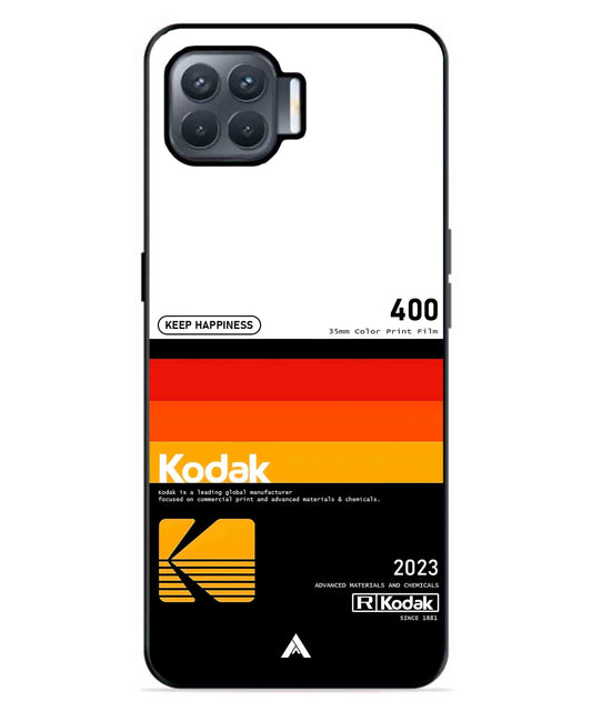 Kodak 400 Aesthetic Metal Back Cover Phone Case for Oppo F17 Pro