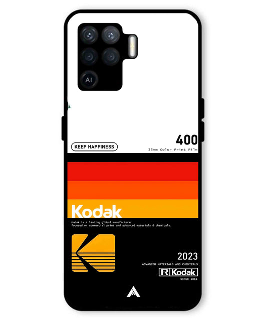 Kodak 400 Aesthetic Metal Back Cover Phone Case for Oppo F19 Pro