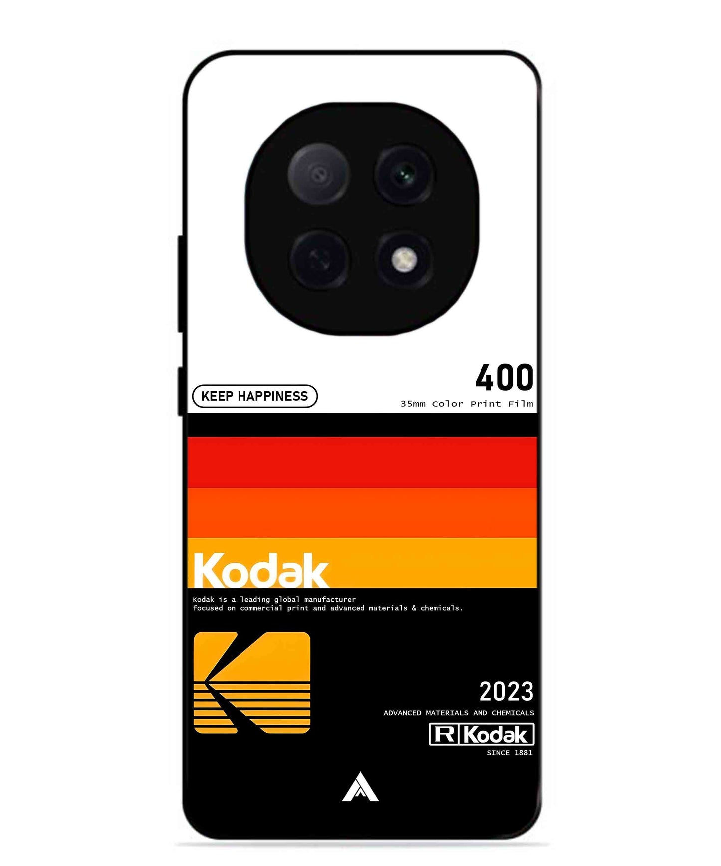 Kodak 400 Aesthetic Metal Back Cover Phone Case for Oppo F29 Pro