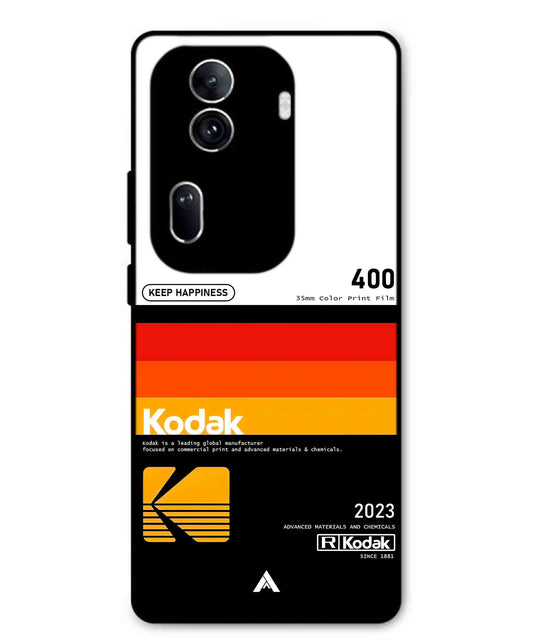 Kodak 400 Aesthetic Metal Back Cover Phone Case for Oppo Reno 11 Pro