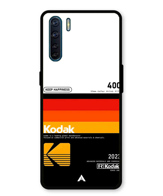 Kodak 400 Aesthetic Metal Back Cover Phone Case for Oppo Reno 3