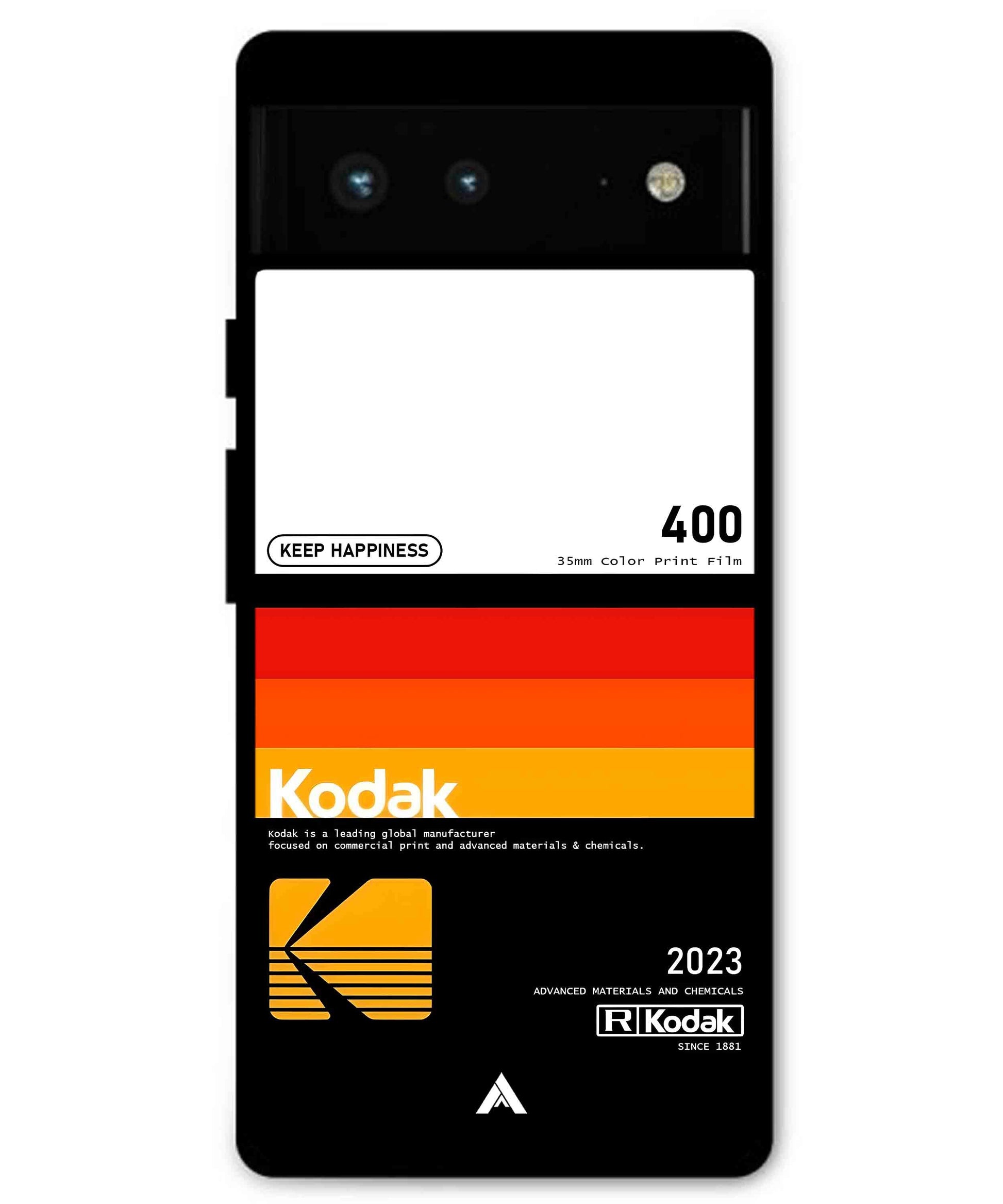 Kodak 400 Aesthetic Metal Back Cover Phone Case for Pixel 7 Pro