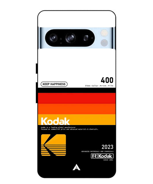 Kodak 400 Aesthetic Metal Back Cover Phone Case for Pixel 8 Pro