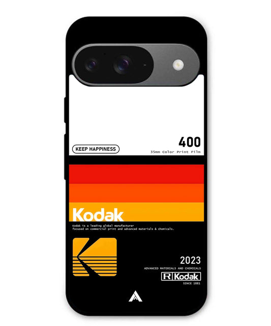 Kodak 400 Aesthetic Metal Back Cover Phone Case for Pixel 9