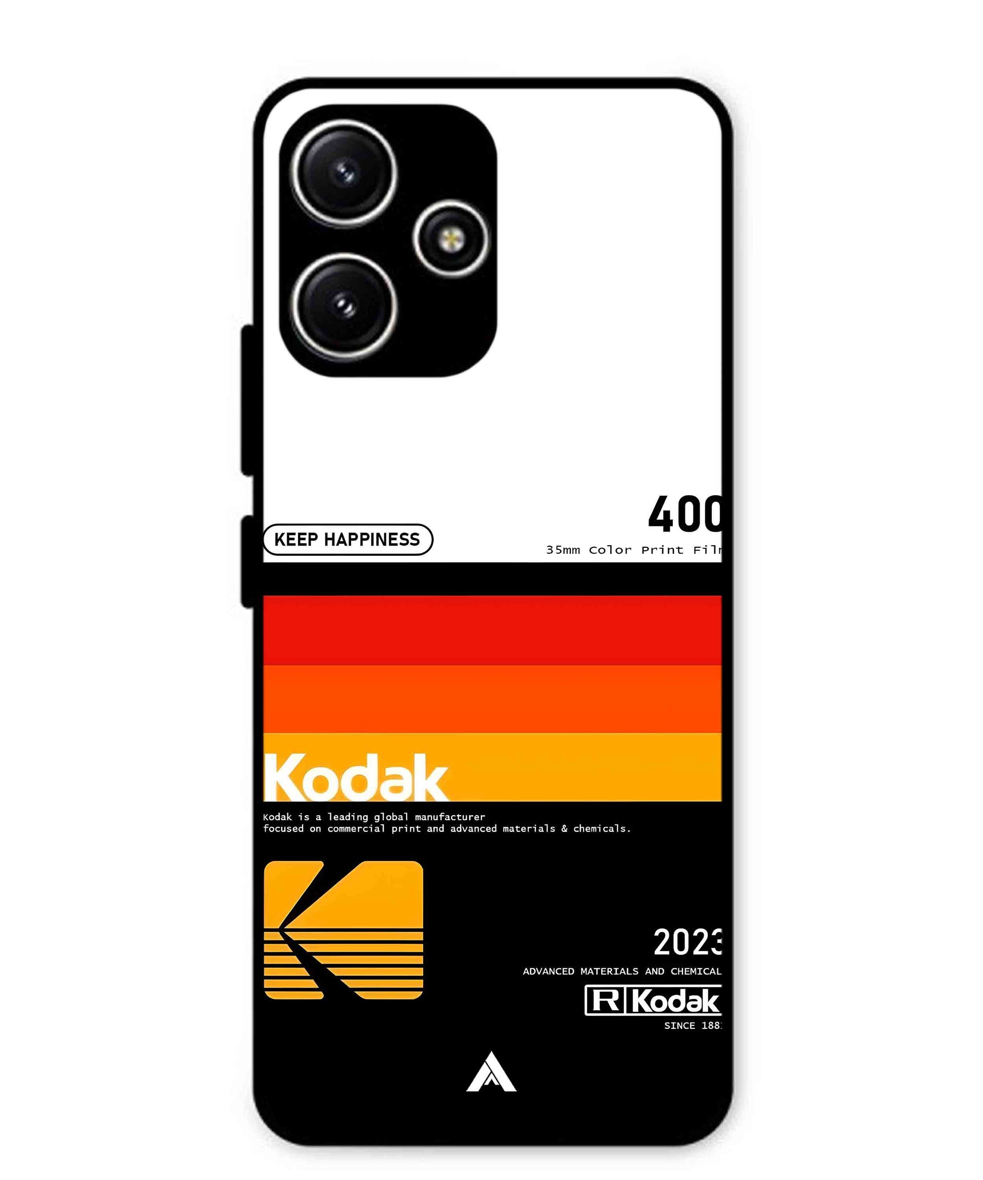 Kodak 400 Aesthetic Metal Back Cover Phone Case for Poco M6 Pro