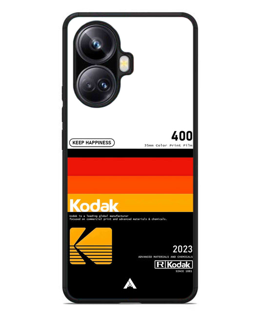 Kodak 400 Aesthetic Metal Back Cover Phone Case for Realme 10 Pro Plus