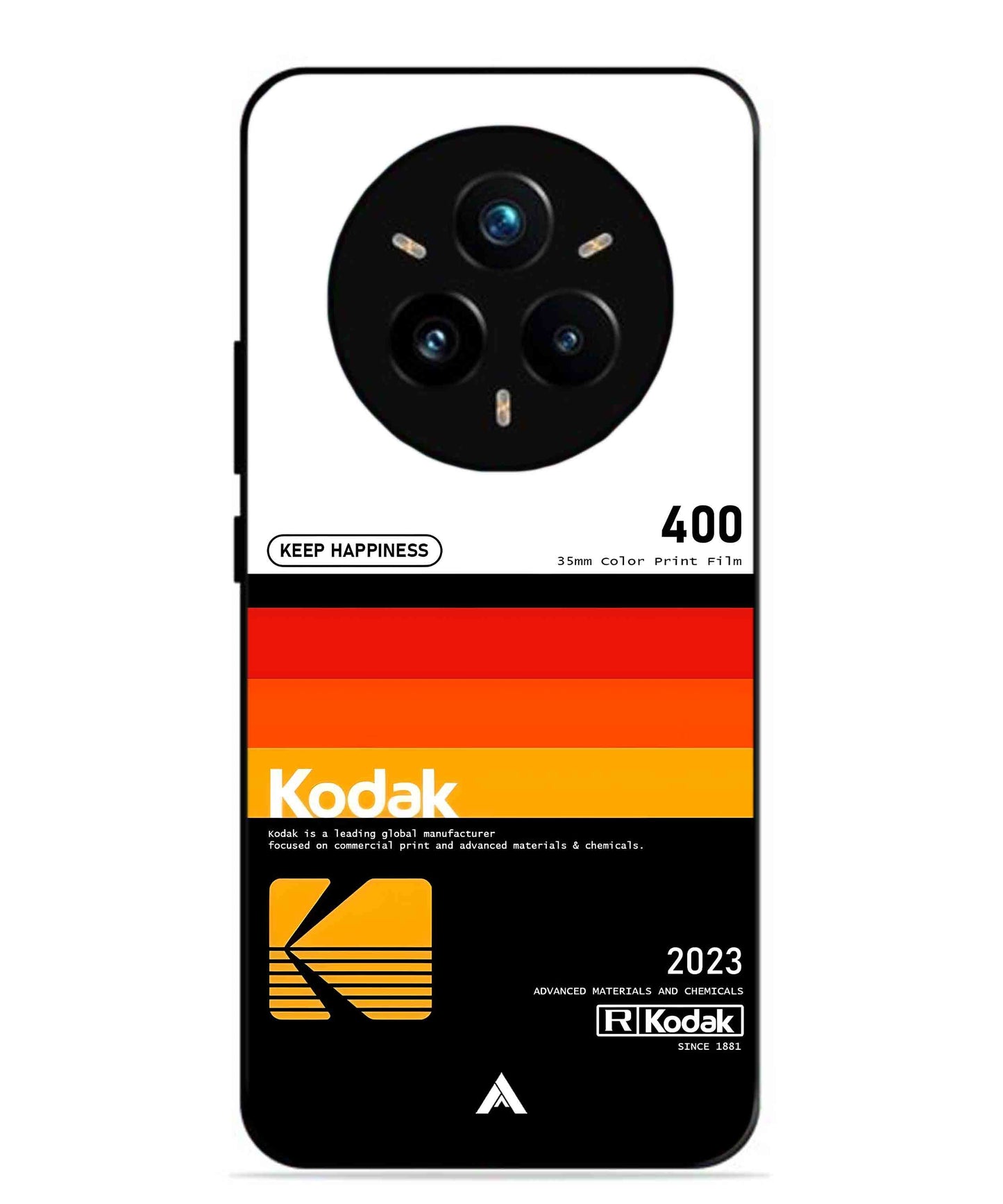 Kodak 400 Aesthetic Metal Back Cover Phone Case for Realme 14 Pro