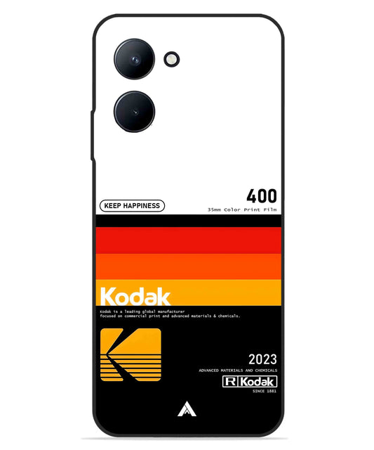 Kodak 400 Aesthetic Metal Back Cover Phone Case for Realme C33
