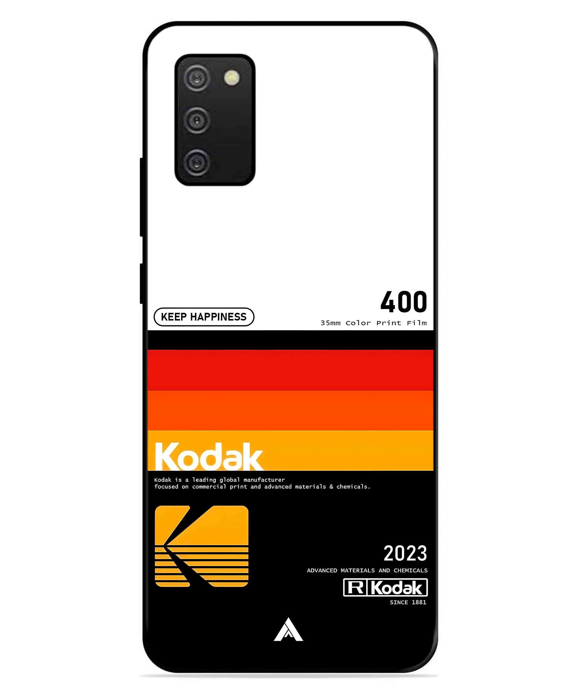 Kodak 400 Aesthetic Metal Back Cover Phone Case for Samsung Galaxy A03s