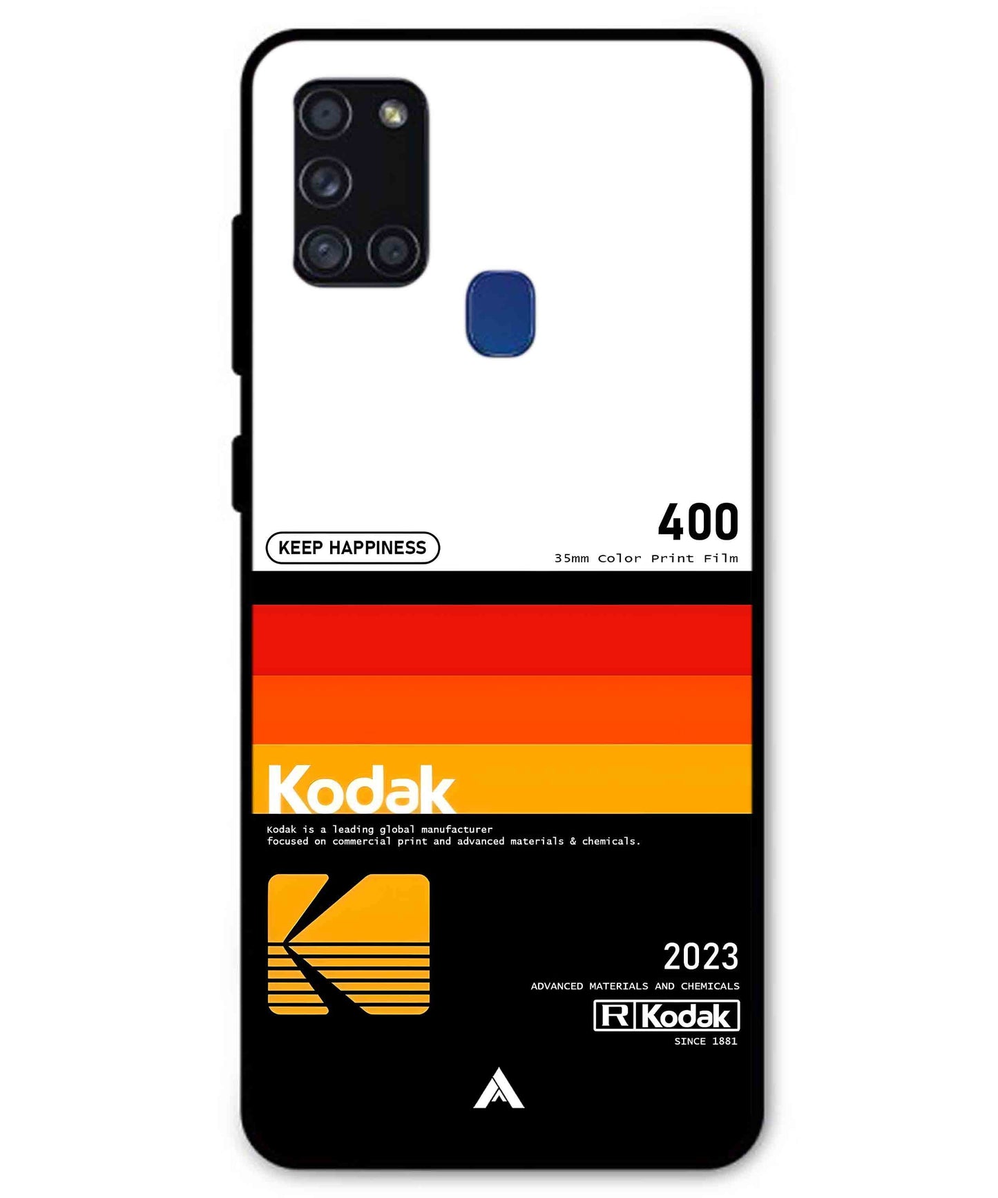 Kodak 400 Aesthetic Metal Back Cover Phone Case for Samsung Galaxy A21s