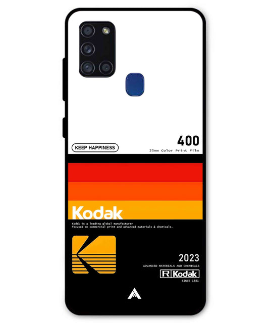 Kodak 400 Aesthetic Metal Back Cover Phone Case for Samsung Galaxy A21s