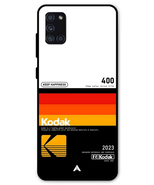 Kodak 400 Aesthetic Metal Back Cover Phone Case for Samsung Galaxy A31