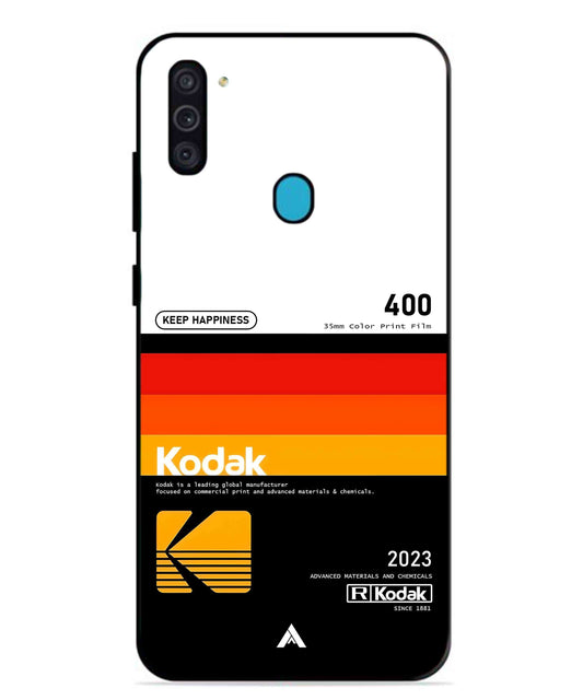 Kodak 400 Aesthetic Metal Back Cover Phone Case for Samsung Galaxy F11