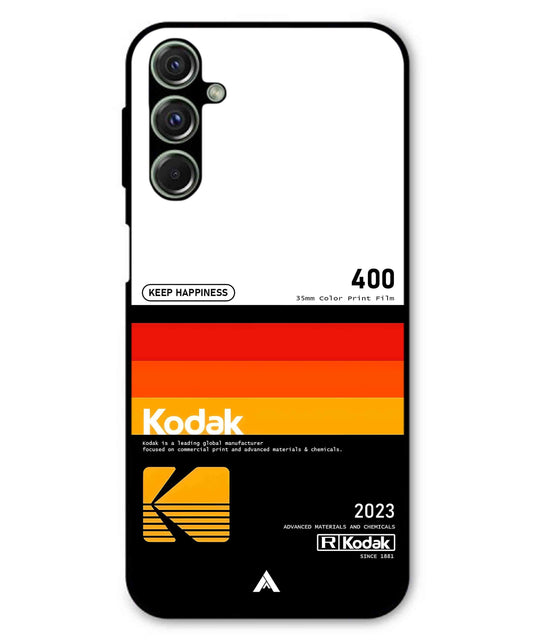 Kodak 400 Aesthetic Metal Back Cover Phone Case for Samsung Galaxy F34