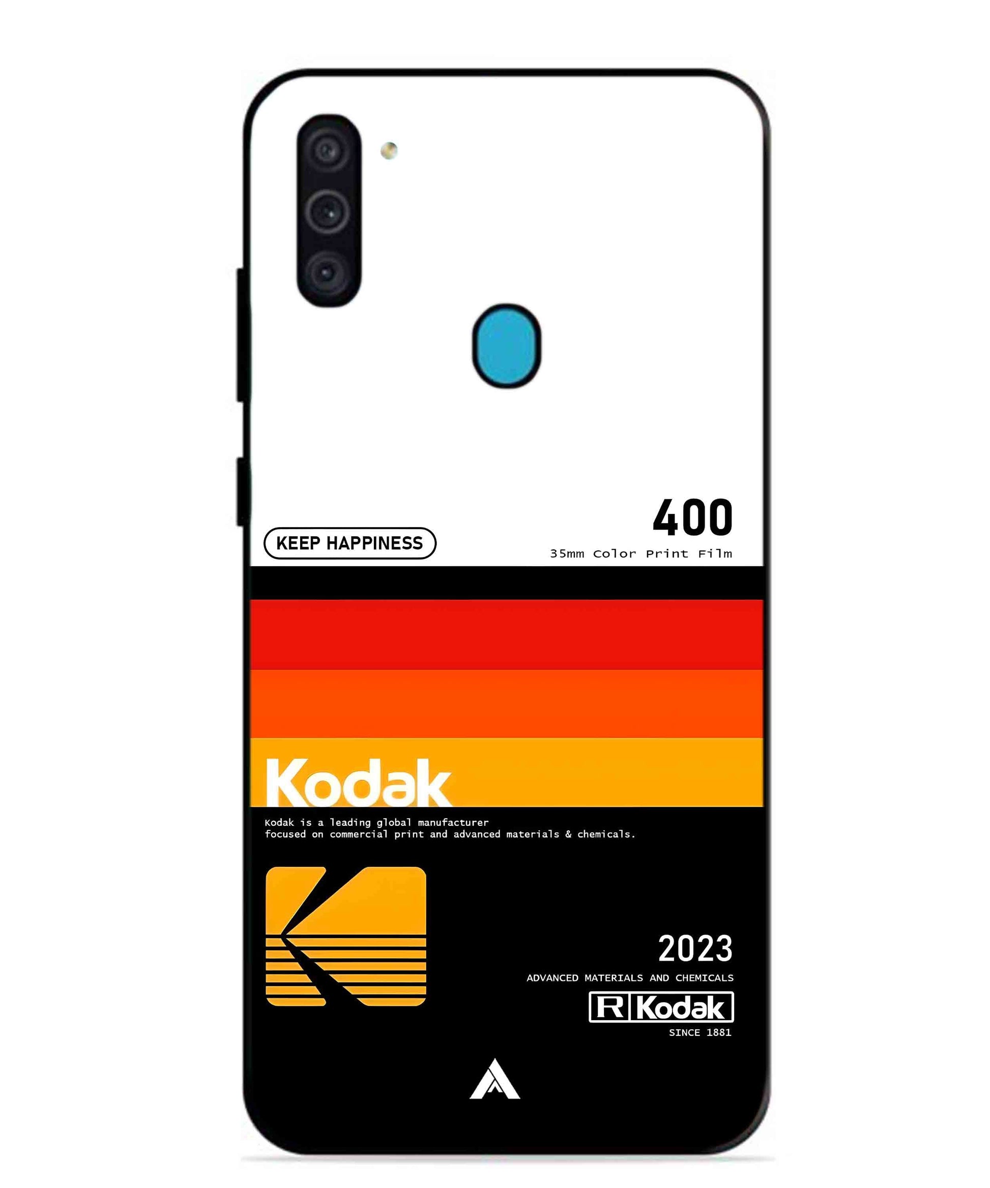 Kodak 400 Aesthetic Metal Back Cover Phone Case for Samsung Galaxy M11