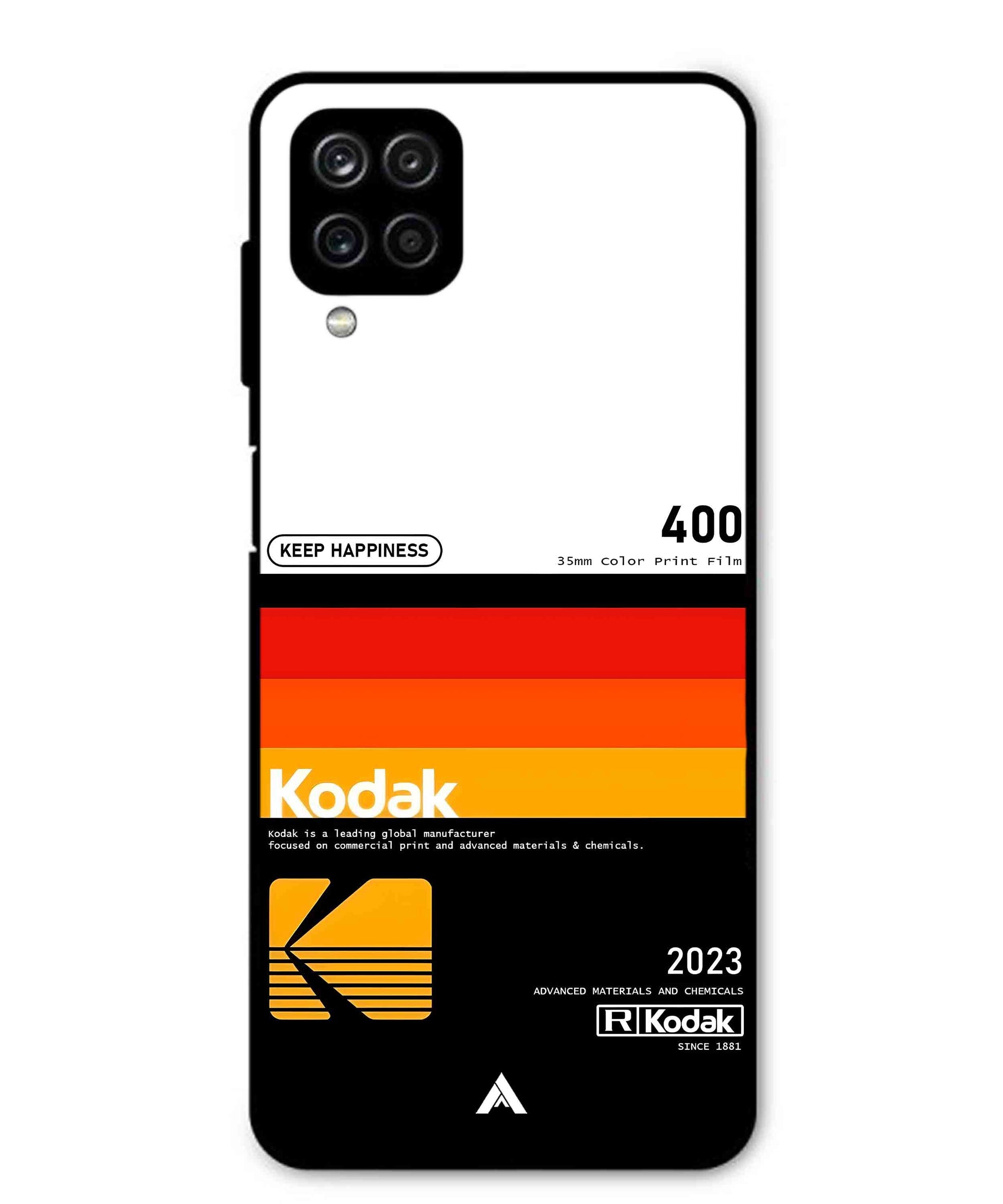 Kodak 400 Aesthetic Metal Back Cover Phone Case for Samsung Galaxy M12