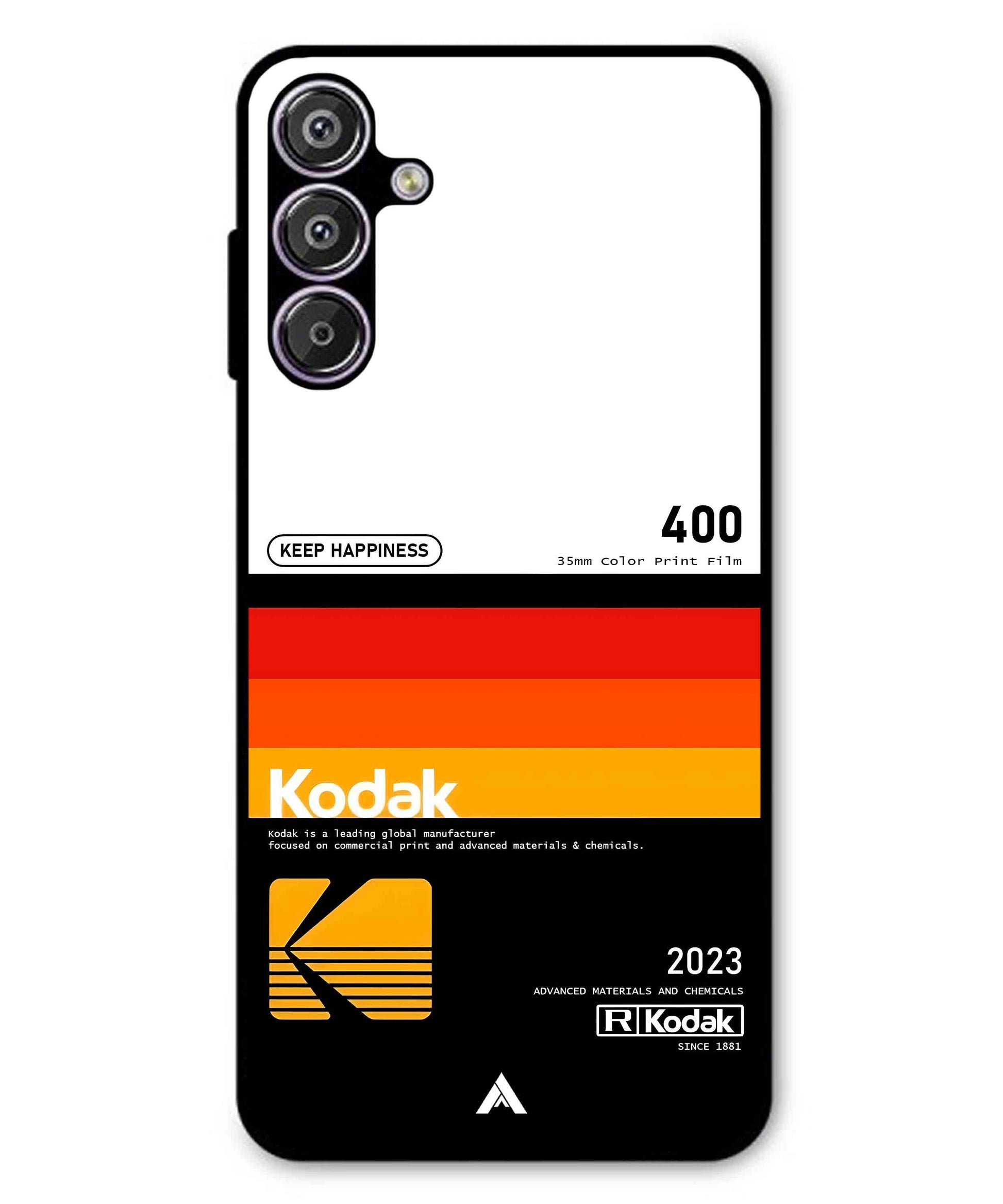 Kodak 400 Aesthetic Metal Back Cover Phone Case for Samsung Galaxy M15